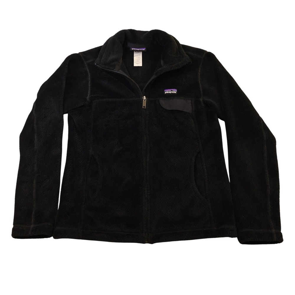 Patagonia R2 TechFace / Fleece Jacket Womens S Black Full Zip Polartec
